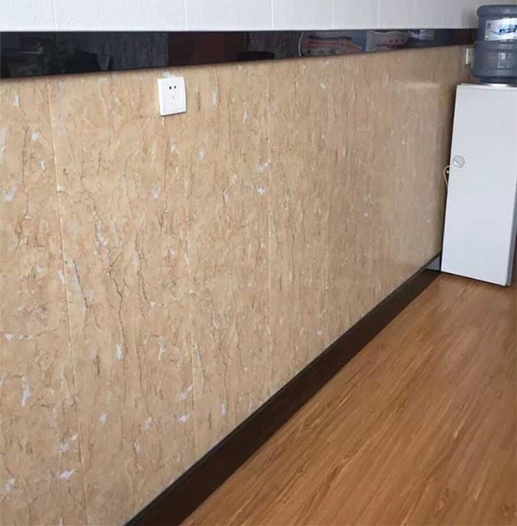 闪电金大理石钢板内墙装饰